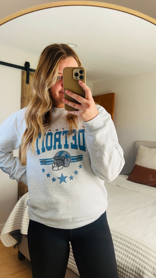 DETROIT LIONS CREWNECK