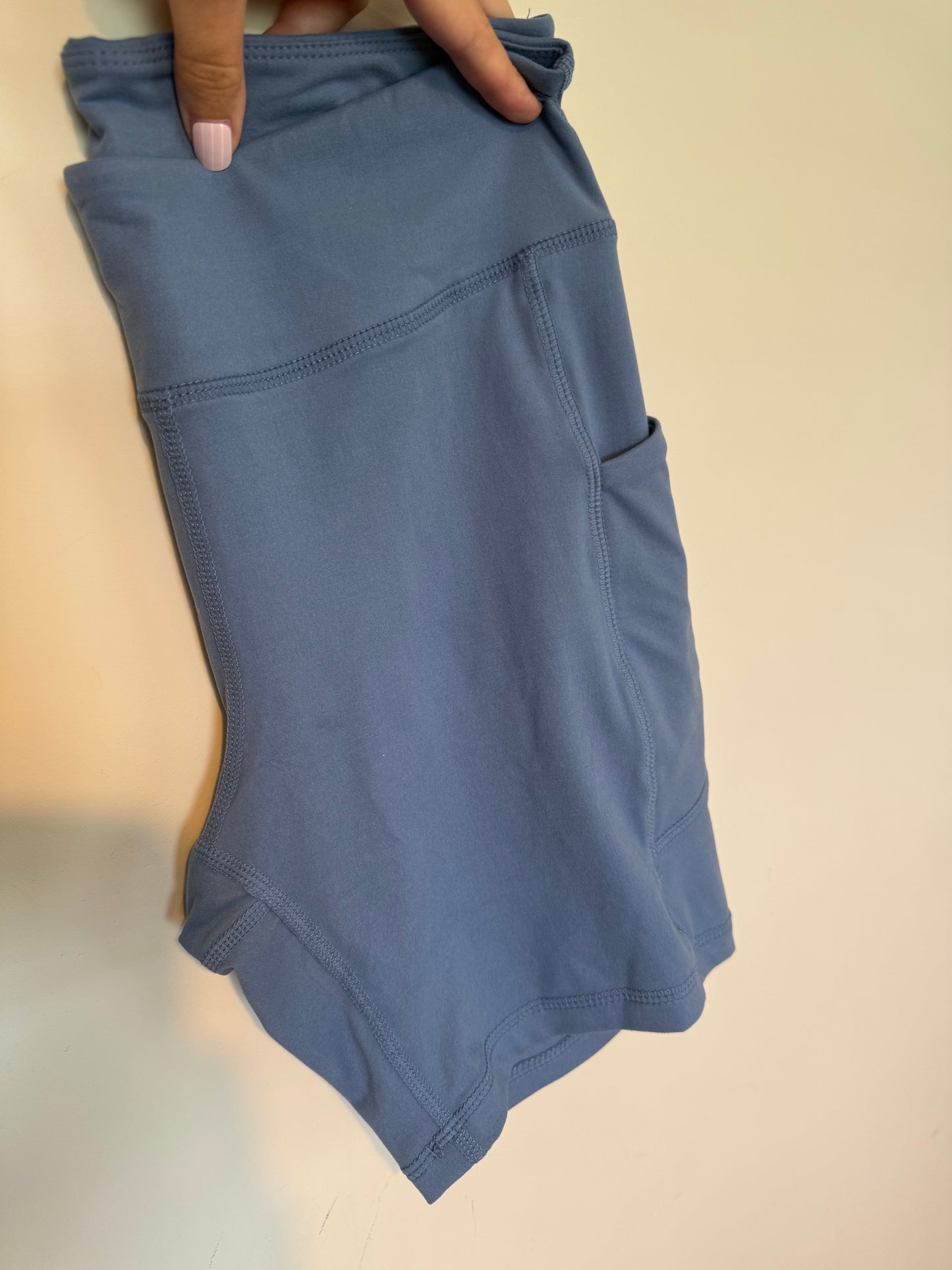 Dusty Blue Biker Short