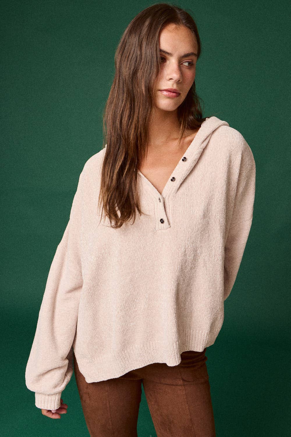ERICA BUTTON KNIT SWEATER