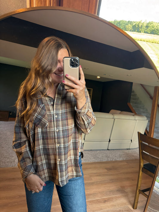 RYLEE BUTTON DOWN FLANNEL