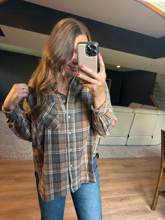 RYLEE BUTTON DOWN FLANNEL