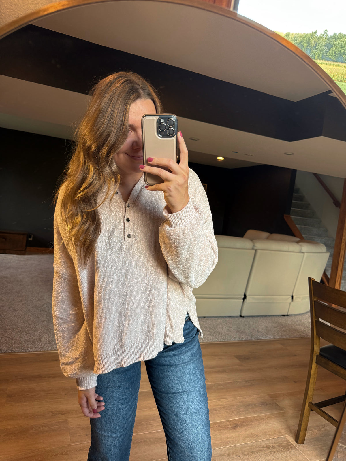 ERICA BUTTON KNIT SWEATER