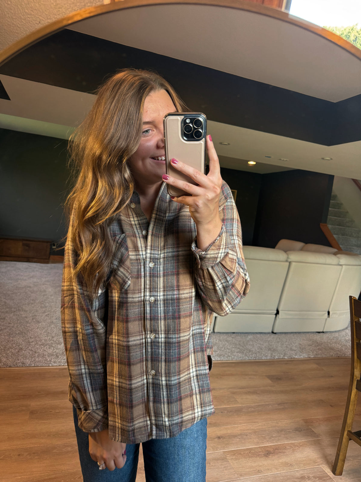 RYLEE BUTTON DOWN FLANNEL