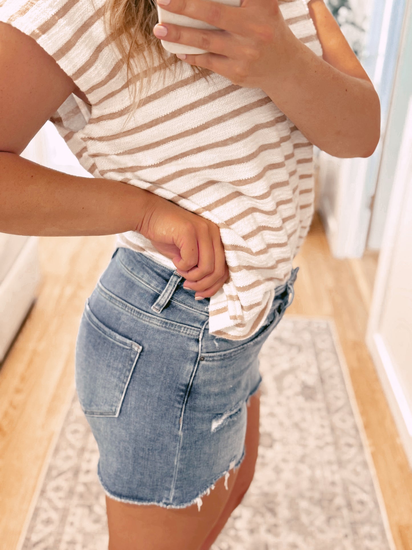 MICA Denim High Rise Shorts