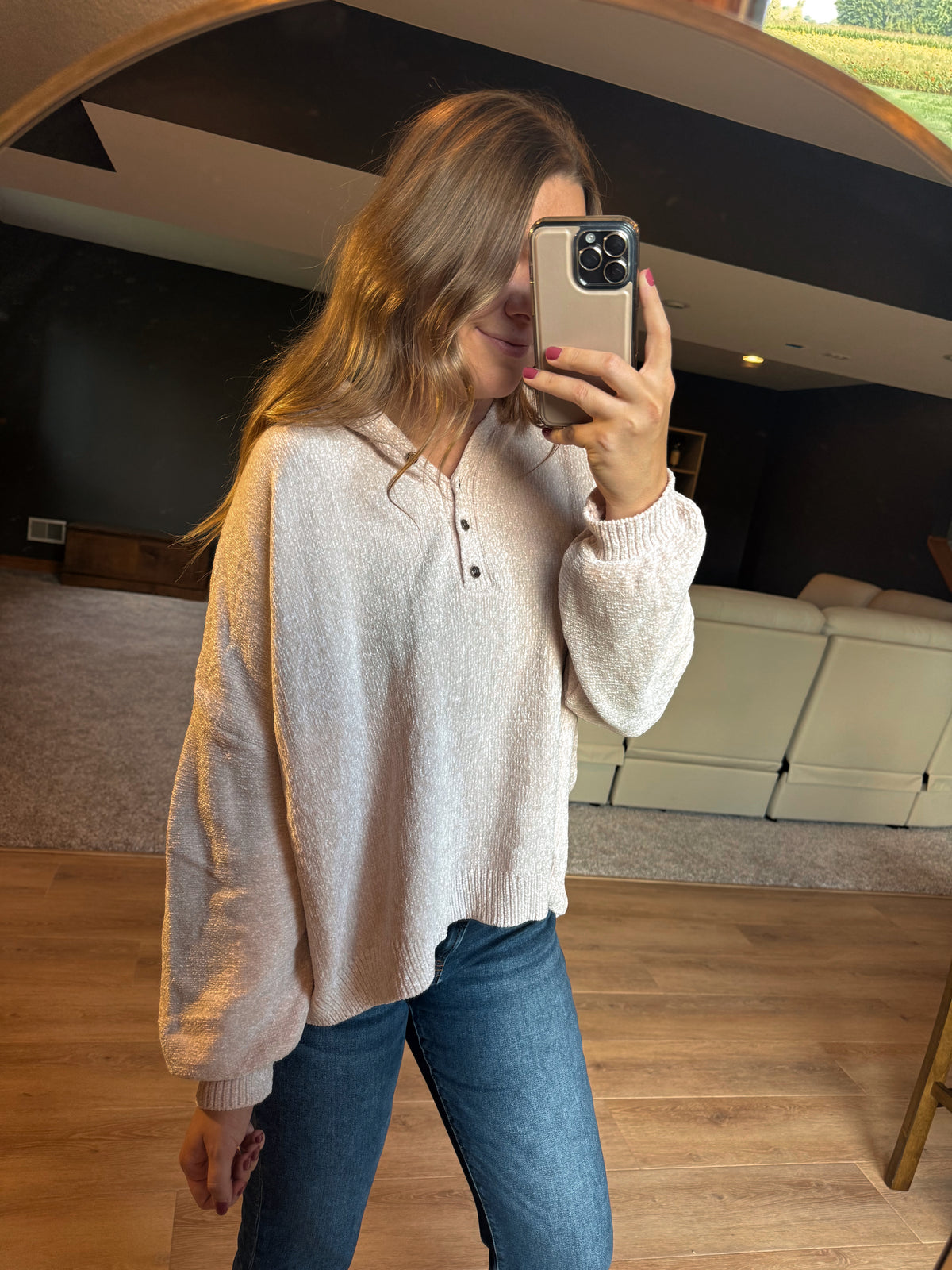 ERICA BUTTON KNIT SWEATER