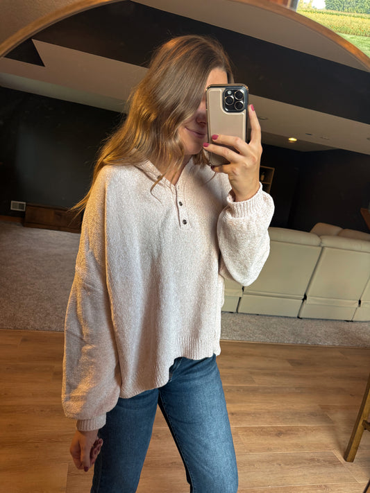 ERICA BUTTON KNIT SWEATER