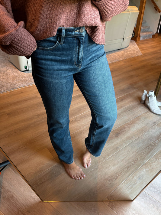 Flying Monkey Straight Leg Dark Wash Jeans