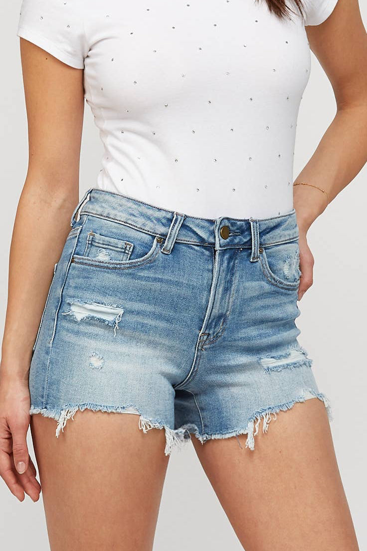 MICA Denim High Rise Shorts